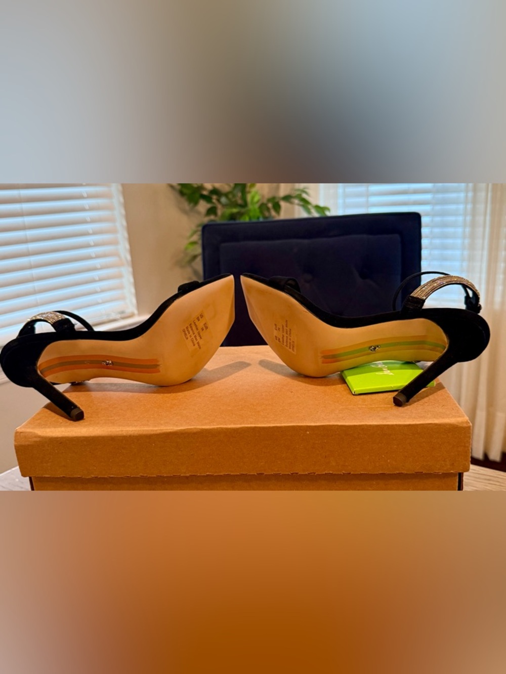 Sam Edelman Ophelia Black Suede Stiletto Heels | Sz. 6M | (NWOB) - Picture 9 of 9